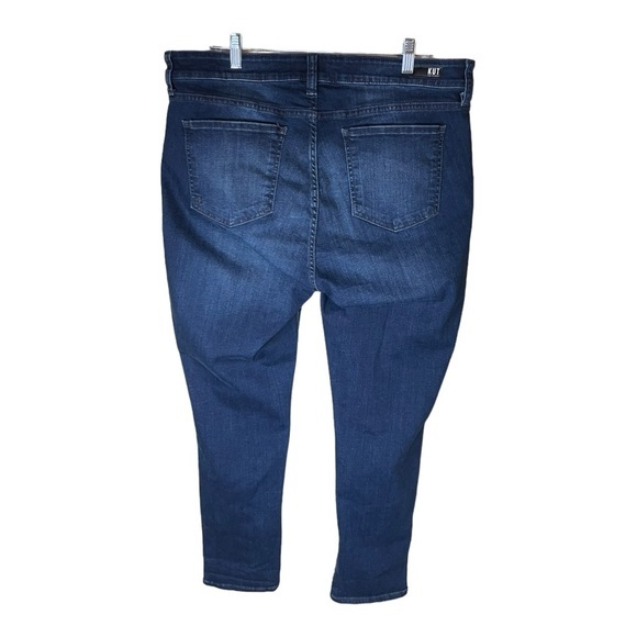 Kut From The Kloth Jeans Lot-2 Boyfriend & Crop Straight Leg Dark Wash Size 16W‎ - Picture 3 of 15